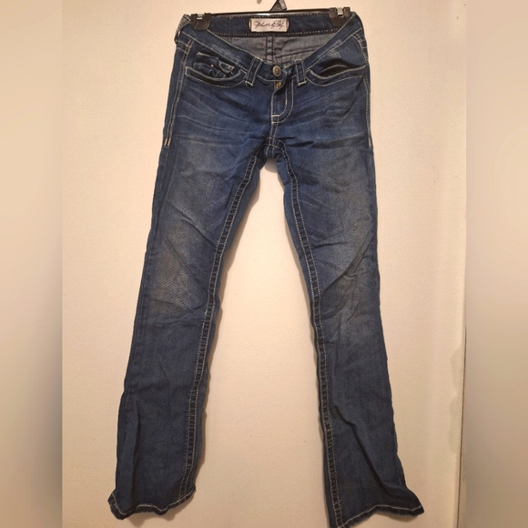 Y2K lowrise bootcut jeans from Plastic By Gly - Picture 1 of 13